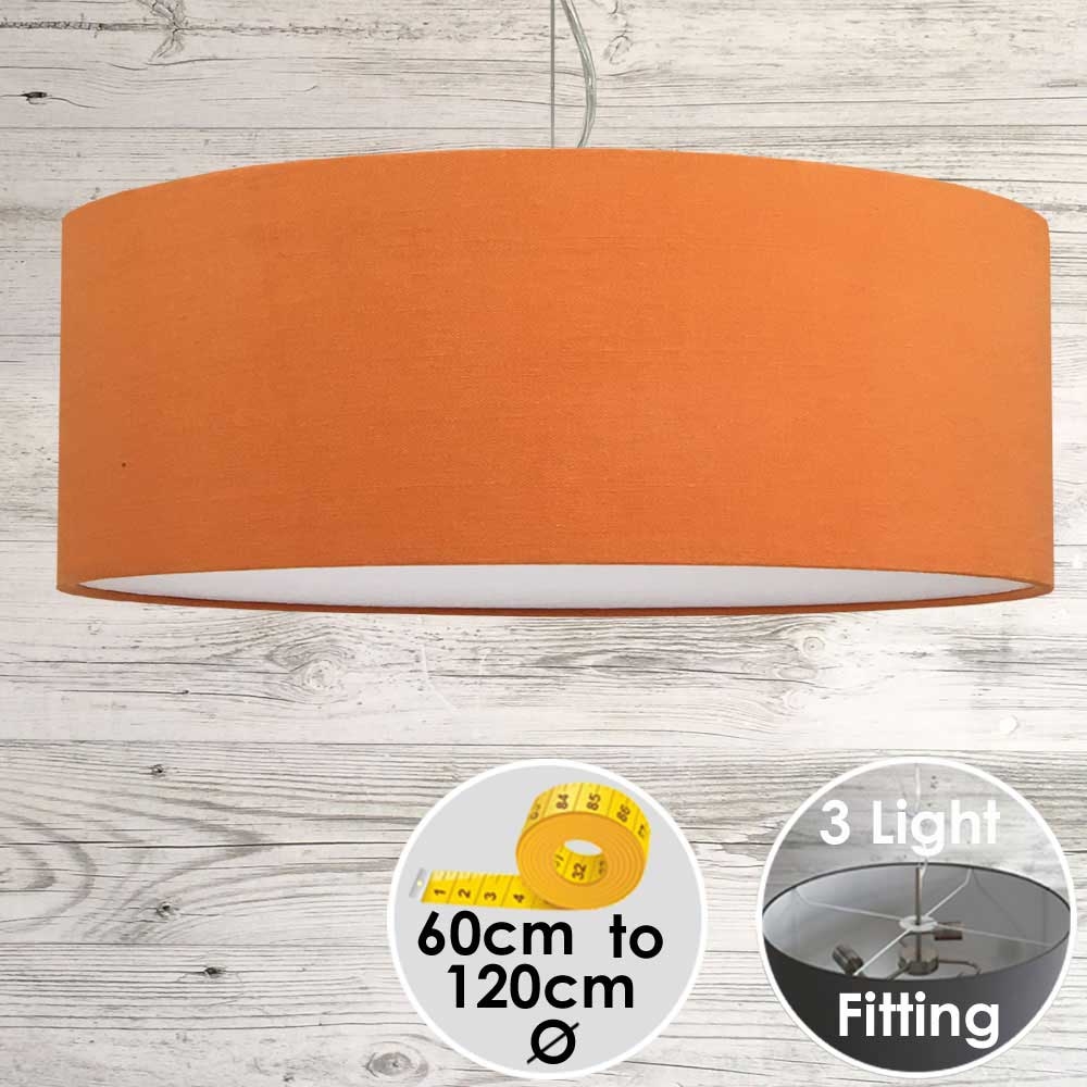 Cara Large Orange Drum Lampshade